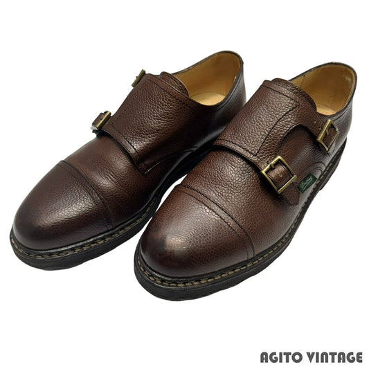 Paraboot WILLIAM Double Monk Strap Boots Size 6.5