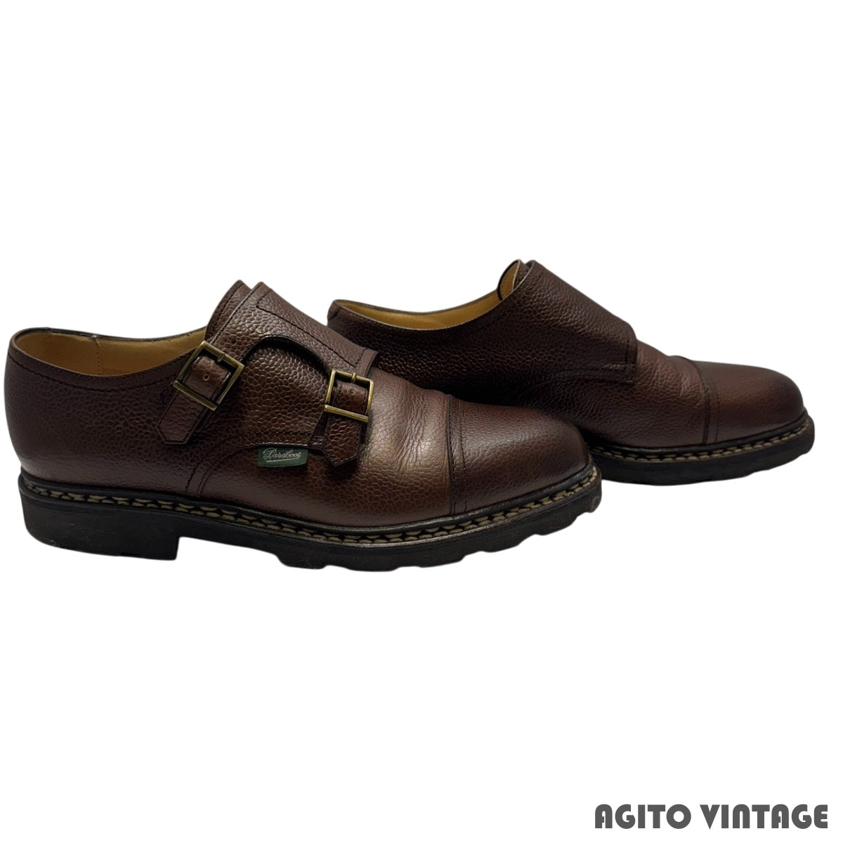 Paraboot WILLIAM Double Monk Strap Boots Size 6.5