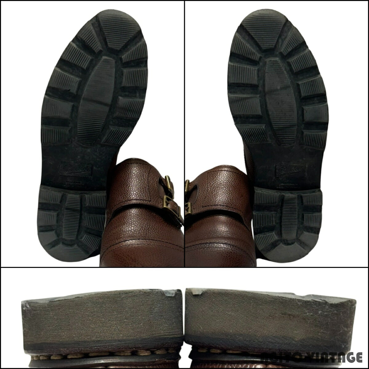 Paraboot WILLIAM Double Monk Strap Boots Size 6.5
