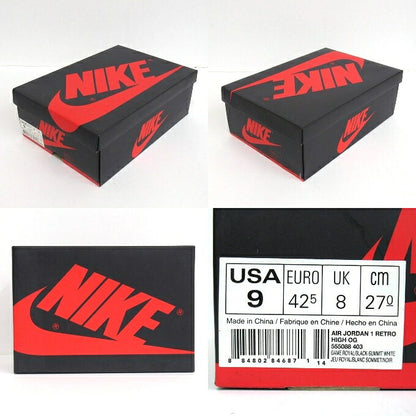 NIKE AIR JORDAN 1 Retro High OG Game Sneakers 27cm Size 27cm