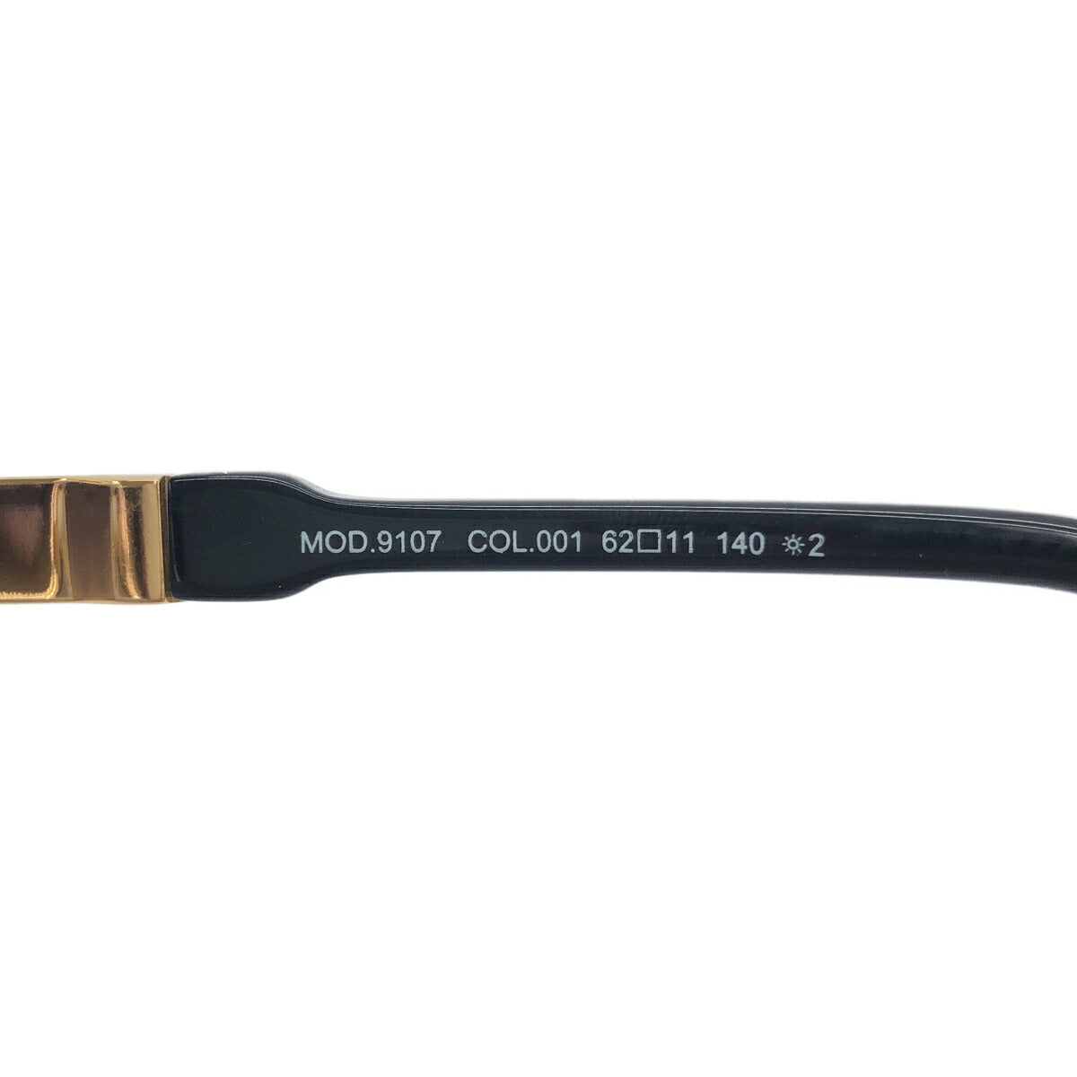 CAZAL MOD.9107 Gold Frame Sunglasses ONE SIZE Size ONE SIZE