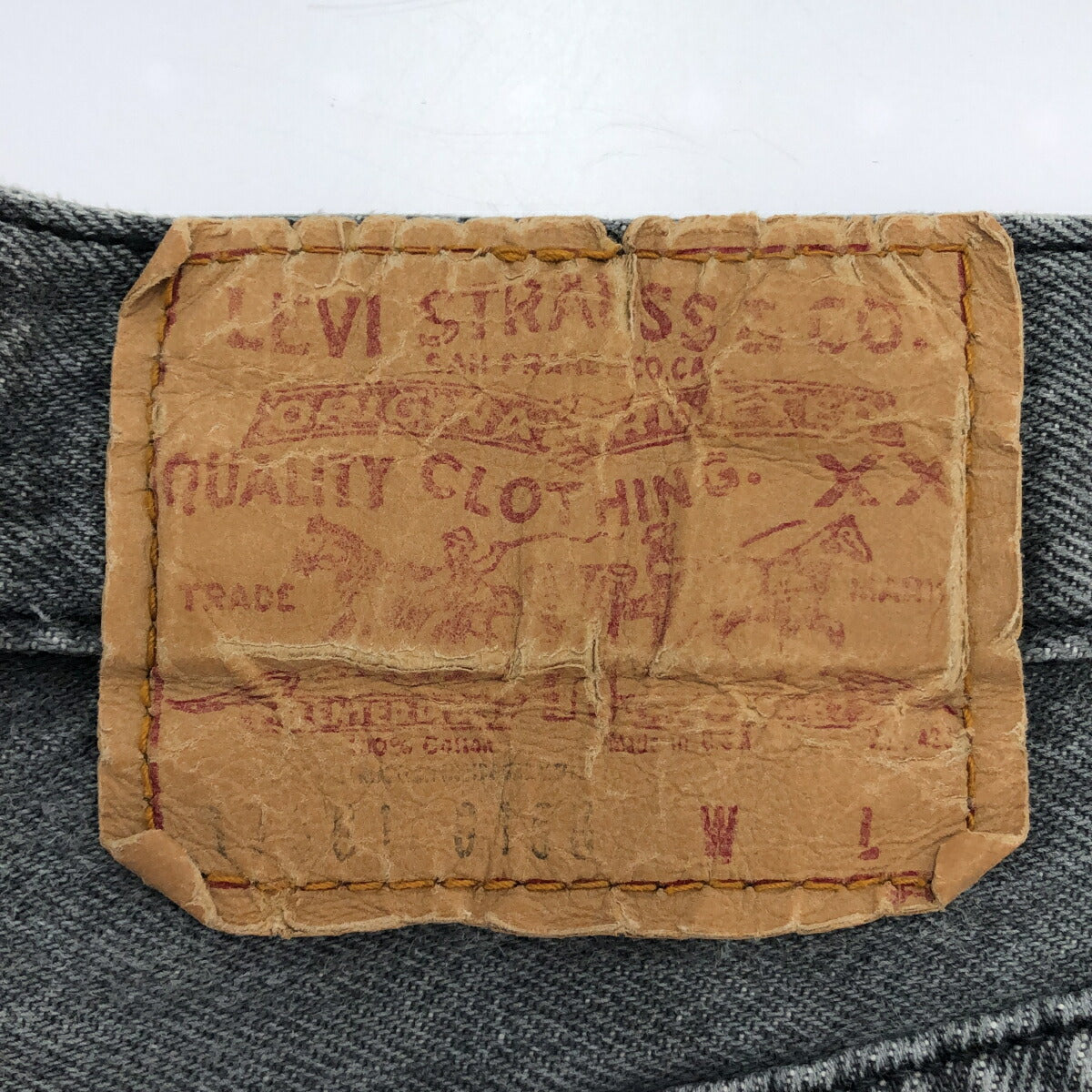 LEVI'S 90s Vintage Black Garment Dyed USA-Made Jeans