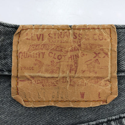 LEVI'S 90s Vintage Black Garment Dyed USA-Made Jeans