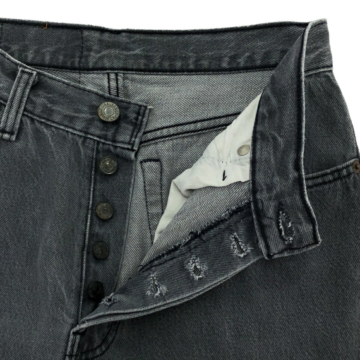 LEVI'S 90s Vintage Black Garment Dyed USA-Made Jeans