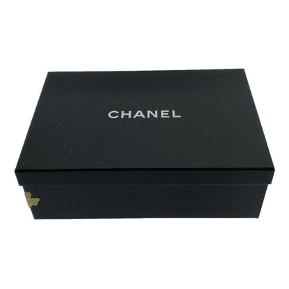 CHANEL Black Matelassé Leather Pearl Heel Pumps Size 38C