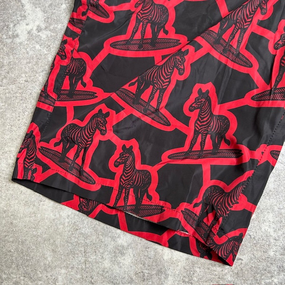 MONCLER Boxer Mare Swim Shorts Black Red Size M