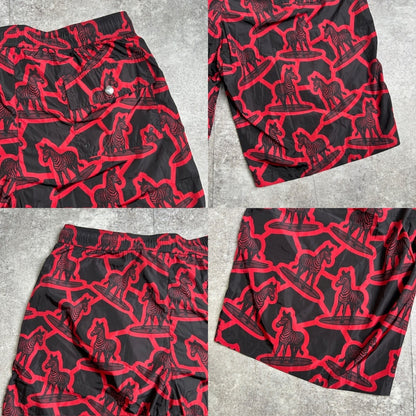MONCLER Boxer Mare Swim Shorts Black Red Size M