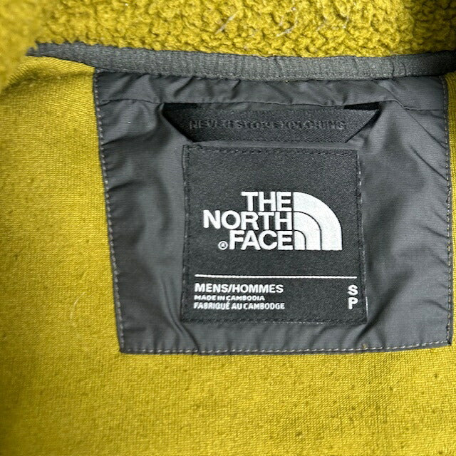 THE NORTH FACE Nylon Panel Boa Fleece Olive Green Jacket Size S