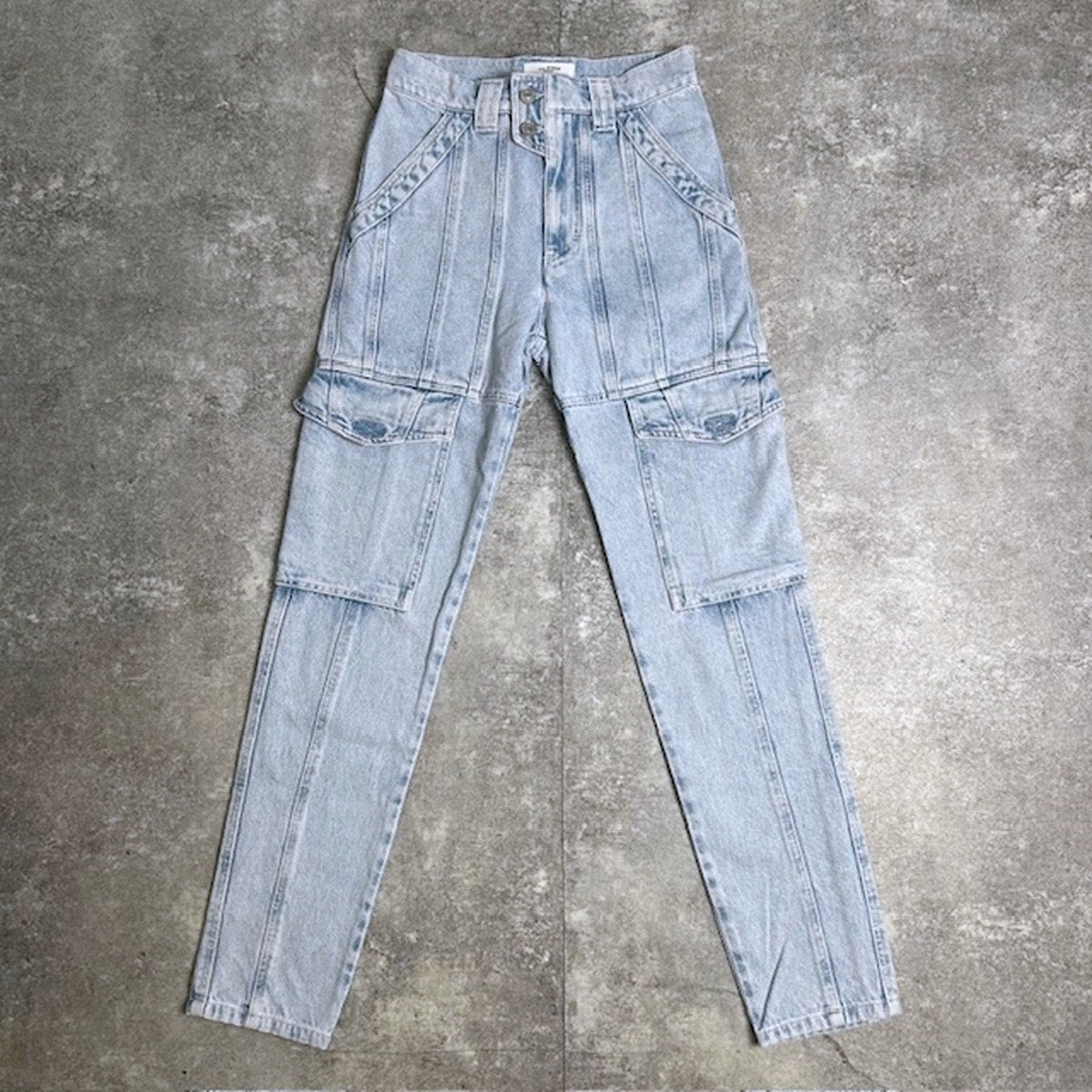 ISABEL MARANT ETOILE Heilani Cotton Cargo Denim Size 34