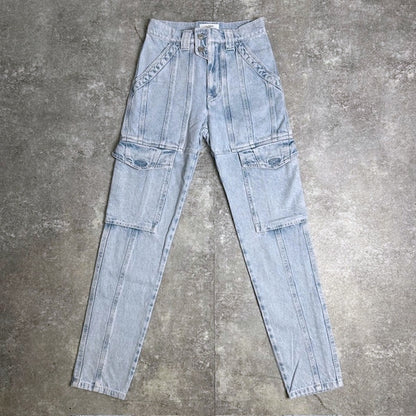 ISABEL MARANT ETOILE Heilani Cotton Cargo Denim Size 34