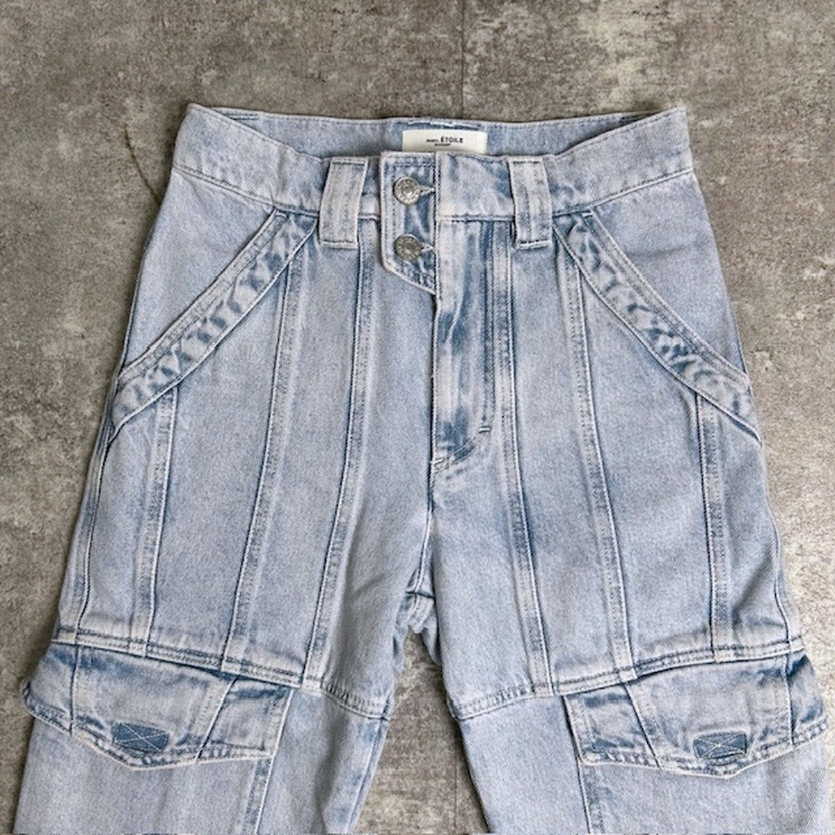 ISABEL MARANT ETOILE Heilani Cotton Cargo Denim Size 34