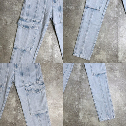 ISABEL MARANT ETOILE Heilani Cotton Cargo Denim Size 34