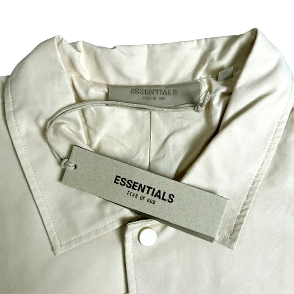Fear of God ESSENTIALS Balmacaan Coat Cream Size M