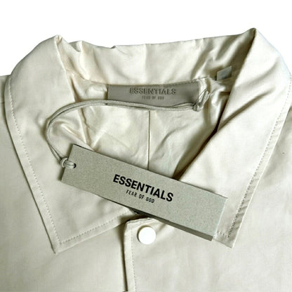 Fear of God ESSENTIALS Balmacaan Coat Cream Size M