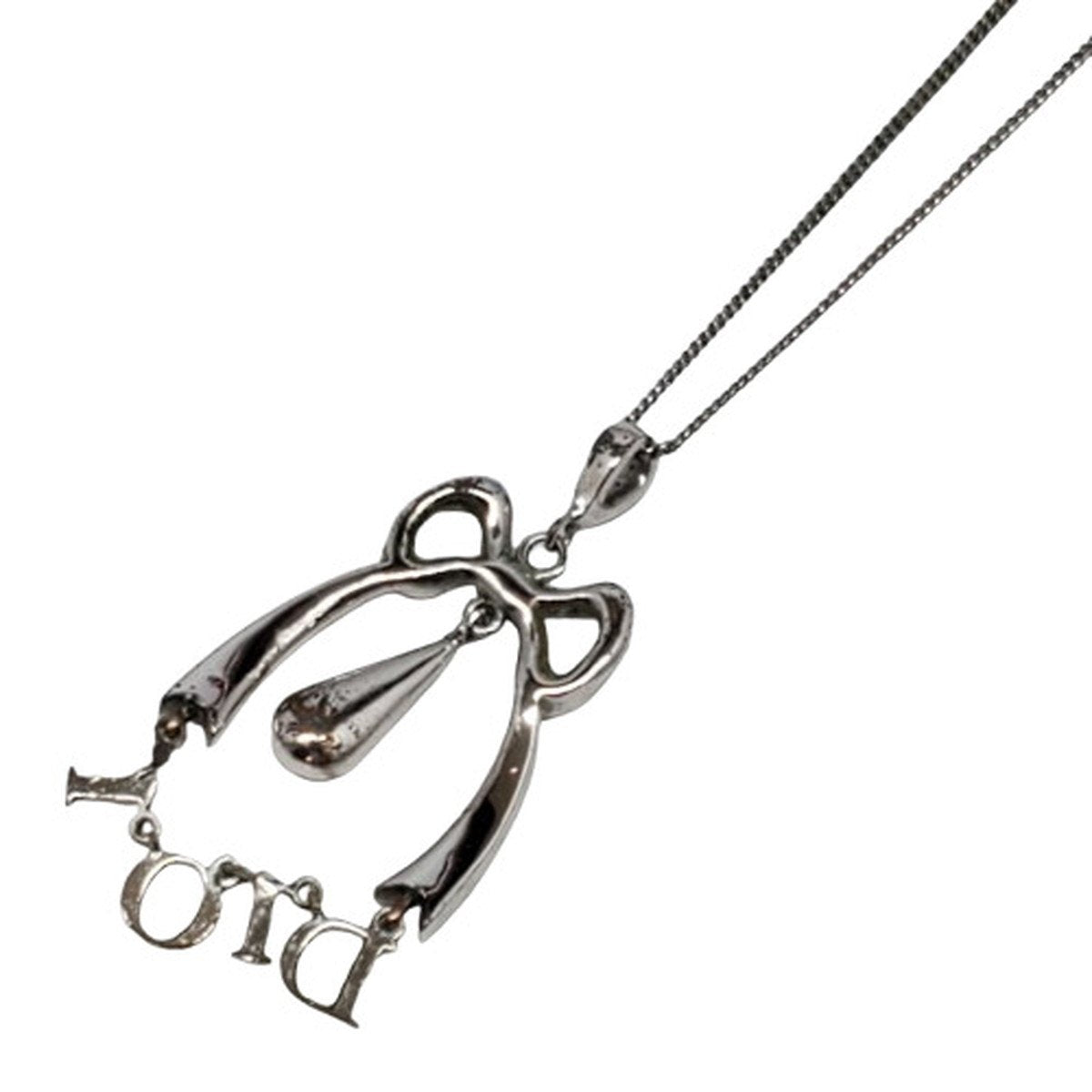 Christian Dior Silver Rhinestone Necklace