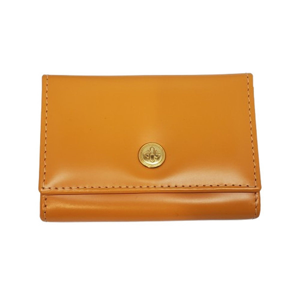 ETTINGER Calf Leather Coin Wallet Yellow Size ONE SIZE
