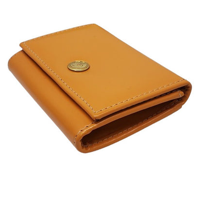 ETTINGER Calf Leather Coin Wallet Yellow Size ONE SIZE