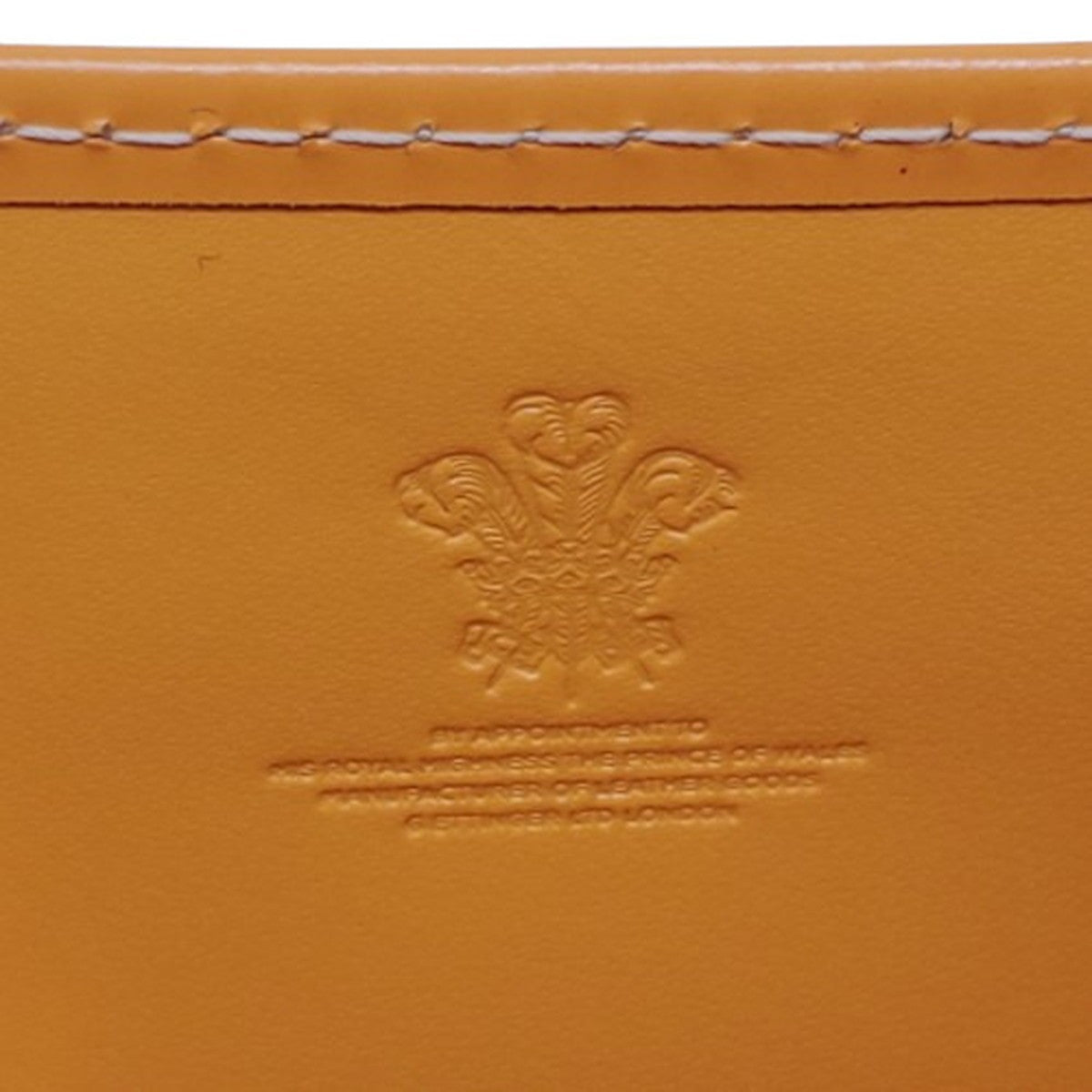 ETTINGER Calf Leather Coin Wallet Yellow Size ONE SIZE