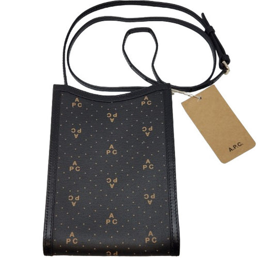 A.P.C. NECK POUCH JAMIE Leather Black F63412 Size ONE SIZE