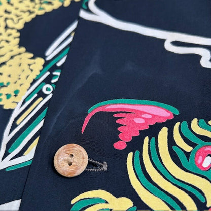 Vintage SUNSURF KEONI OF HAWAII Hawaiian Rayon Shirt Size L