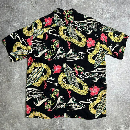 Vintage SUNSURF KEONI OF HAWAII Hawaiian Rayon Shirt Size L
