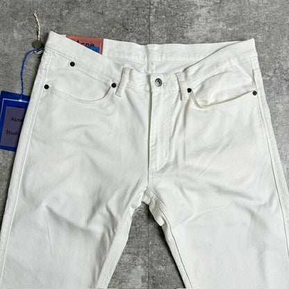 Acne Studios Max Slim White Jeans Size 34/3