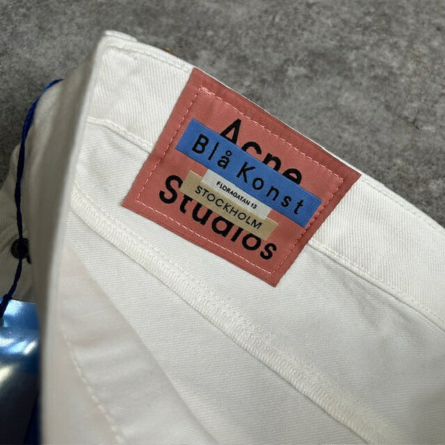 Acne Studios Max Slim White Jeans Size 34/3