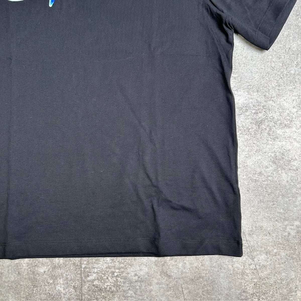 Amiri Wave Logo Cotton T-Shirt Black Made in Italy Size L