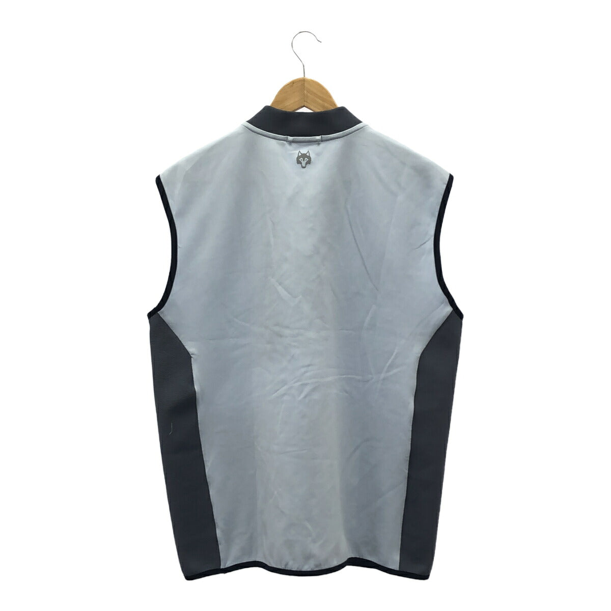 Vintage GREYSON Wolf Logo Half Zip Vest Size M