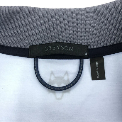 Vintage GREYSON Wolf Logo Half Zip Vest Size M