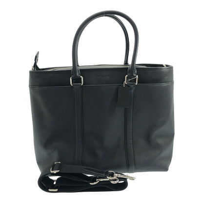 Coach Black Leather 2WAY Tote Shoulder Bag