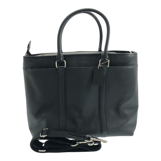 Coach Black Leather 2WAY Tote Shoulder Bag