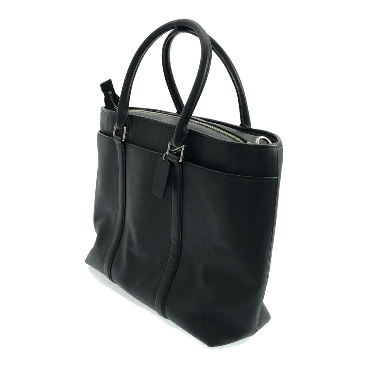 Coach Black Leather 2WAY Tote Shoulder Bag