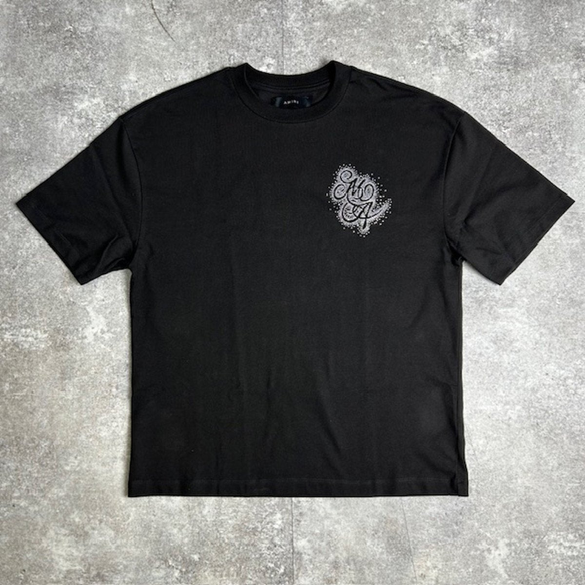 Amiri Black Oversized Crystal Burst T-Shirt Made in Size M