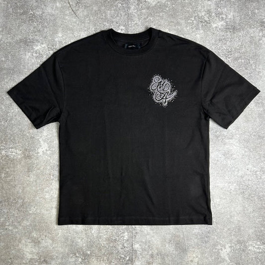 Amiri Black Oversized Crystal Burst T-Shirt Made in Size M