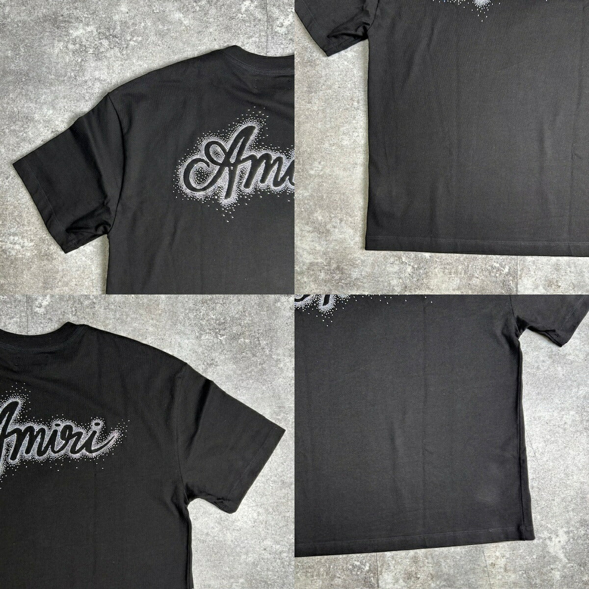 Amiri Black Oversized Crystal Burst T-Shirt Made in Size M