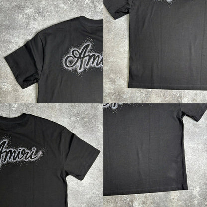 Amiri Black Oversized Crystal Burst T-Shirt Made in Size M