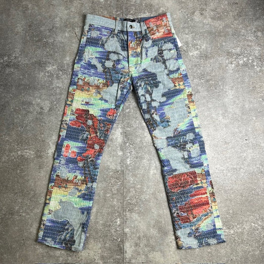 AMIRI 23AW Aloha Boro Straight Leg Jeans Size 31