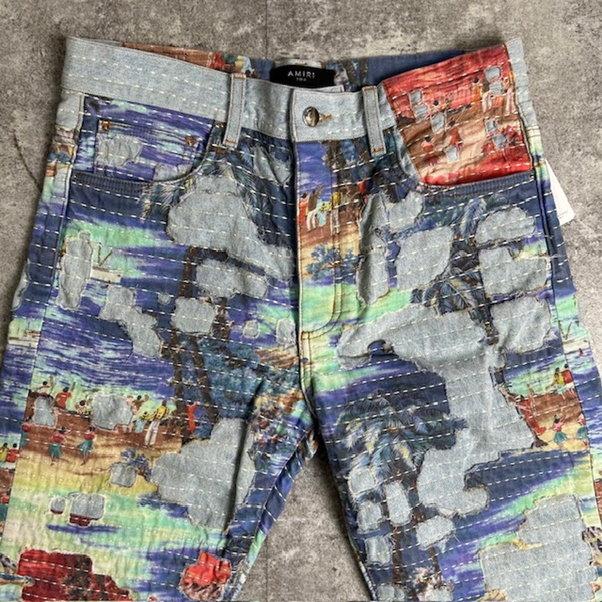 AMIRI 23AW Aloha Boro Straight Leg Jeans Size 31
