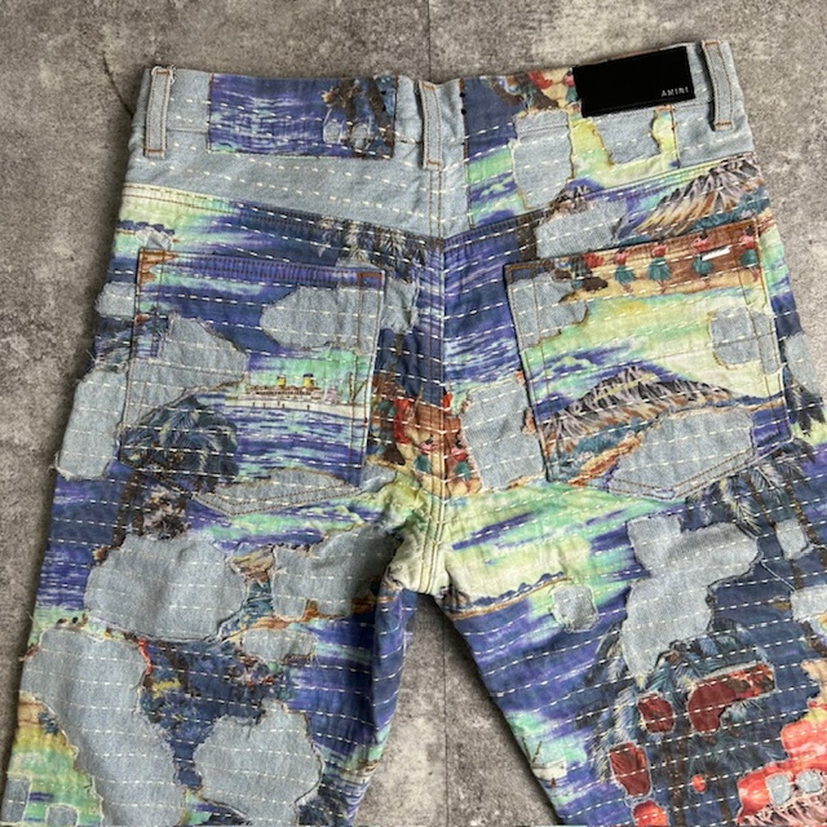 AMIRI 23AW Aloha Boro Straight Leg Jeans Size 31