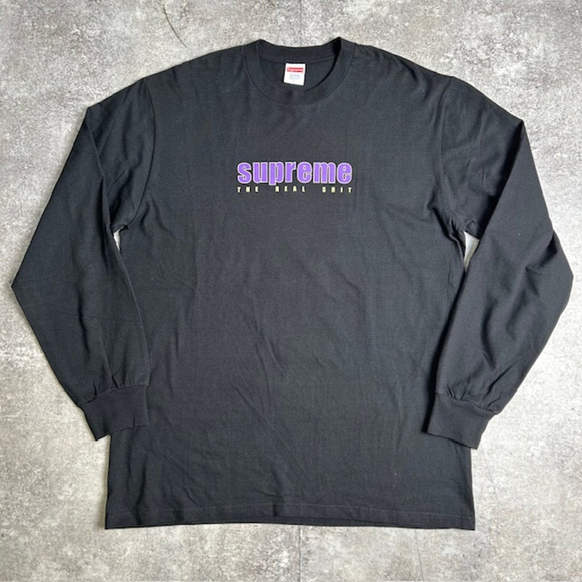 Supreme 19SS "The Real Shit" Logo Long Sleeve T-Shirt Size L