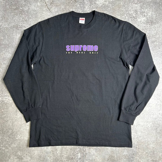 Supreme 19SS "The Real Shit" Logo Long Sleeve T-Shirt Size L