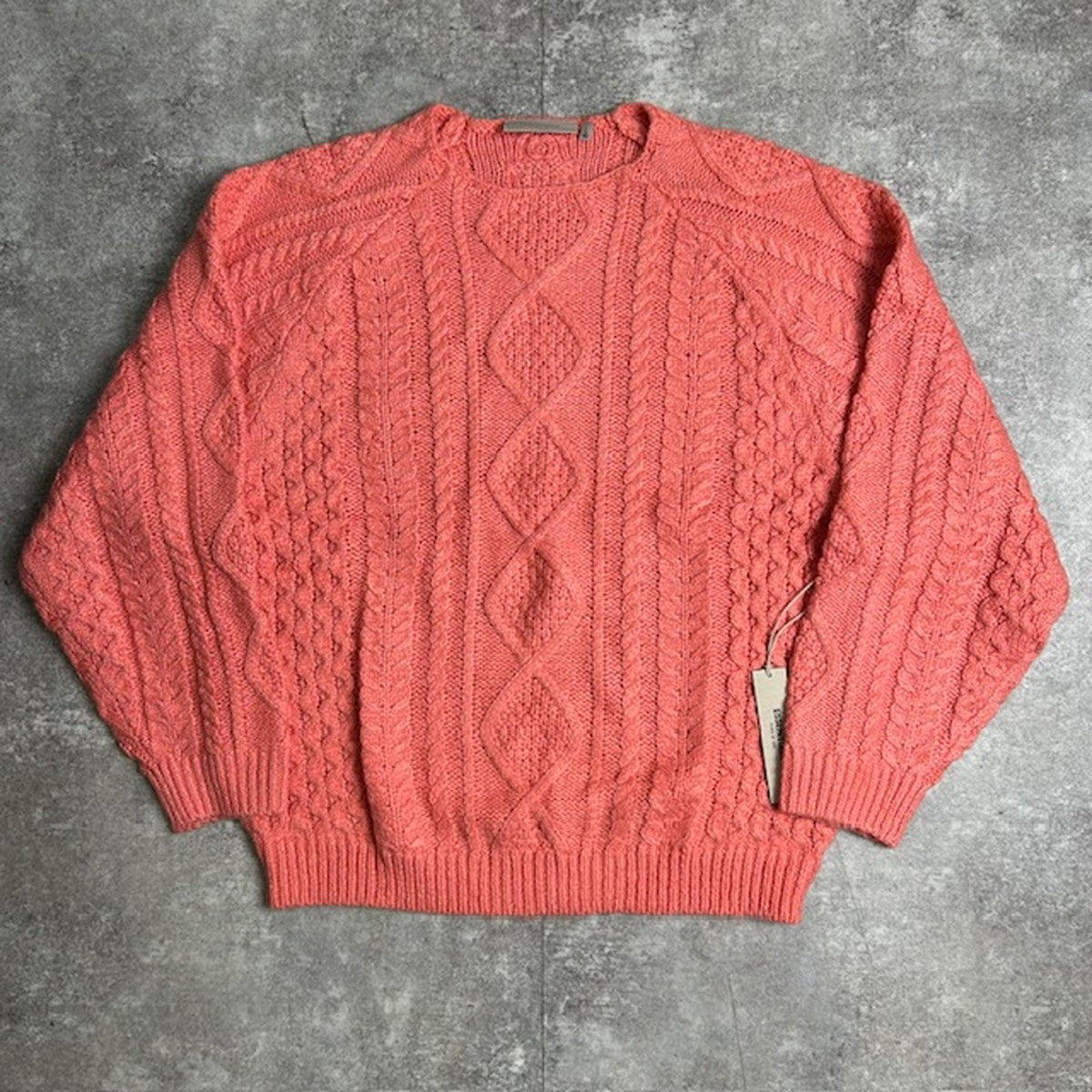 Fear of God ESSENTIALS Pink Cable Knit Sweater Size L