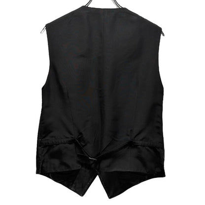 GIANFRANCO FERRE 90s Nappa Leather 5B Vest Black Size XS