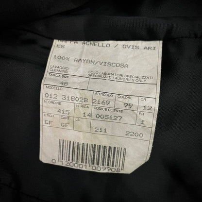 GIANFRANCO FERRE 90s Nappa Leather 5B Vest Black Size XS