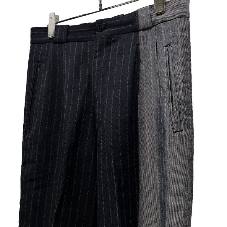 Yohji Yamamoto 96AW Bleached Stripe Suspender Pants Size M