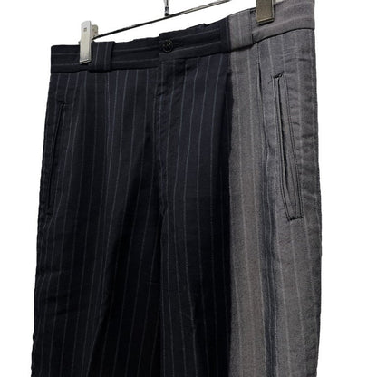 Yohji Yamamoto 96AW Bleached Stripe Suspender Pants Size M