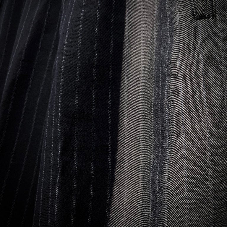 Yohji Yamamoto 96AW Bleached Stripe Suspender Pants Size M
