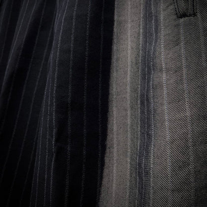Yohji Yamamoto 96AW Bleached Stripe Suspender Pants Size M