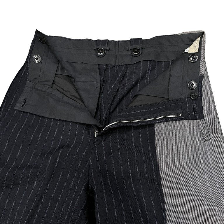 Yohji Yamamoto 96AW Bleached Stripe Suspender Pants Size M